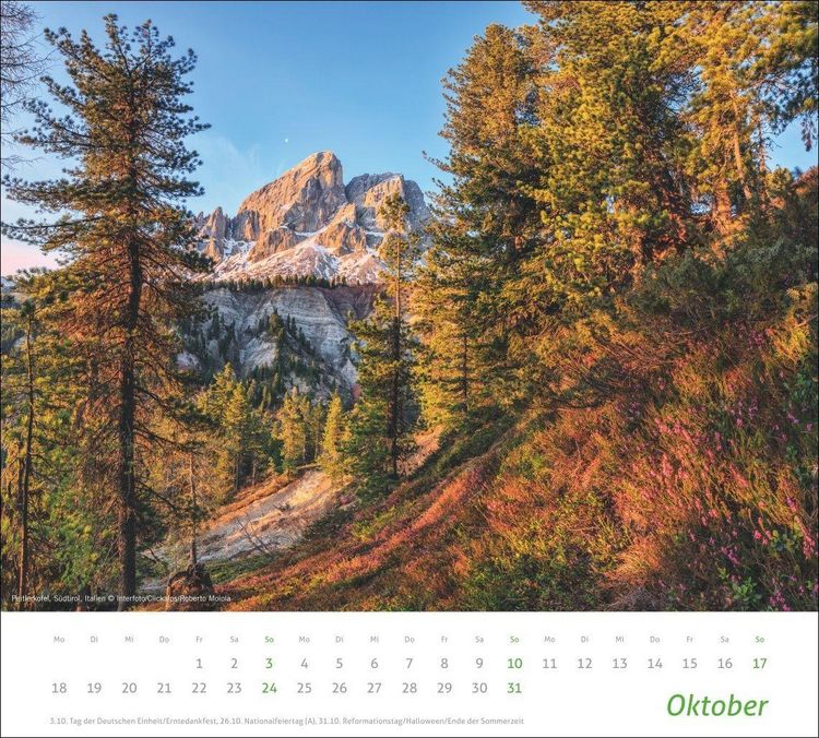 Produktbild: times&more Alpen Bildkalender 2027