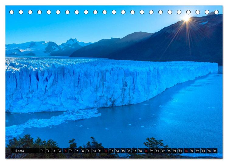 Produktbild: Patagonien und Feuerland (Tischkalender 2026 DIN A5 quer), CALVENDO Monatskalender