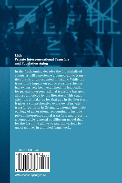 Produktbild: Private Intergenerational Transfers and Population Aging