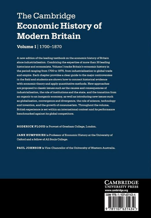 Produktbild: The Cambridge Economic History of Modern Britain