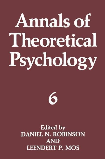 Produktbild: Annals of Theoretical Psychology