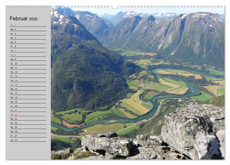 Produktbild: Norwegen. Im Land der Sagen, Mythen und Trolle (hochwertiger Premium Wandkalender 2026 DIN A2 quer), Kunstdruck in Hochglanz