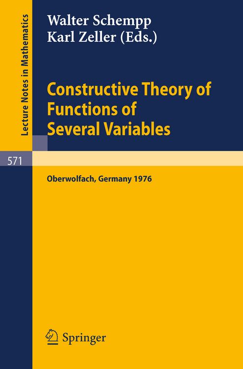 Produktbild: Constructive Theory of Functions of Several Variables