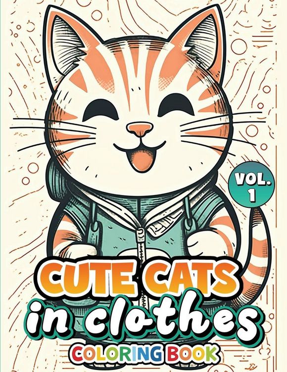 Produktbild: Cute Cats In Clothes Coloring Book