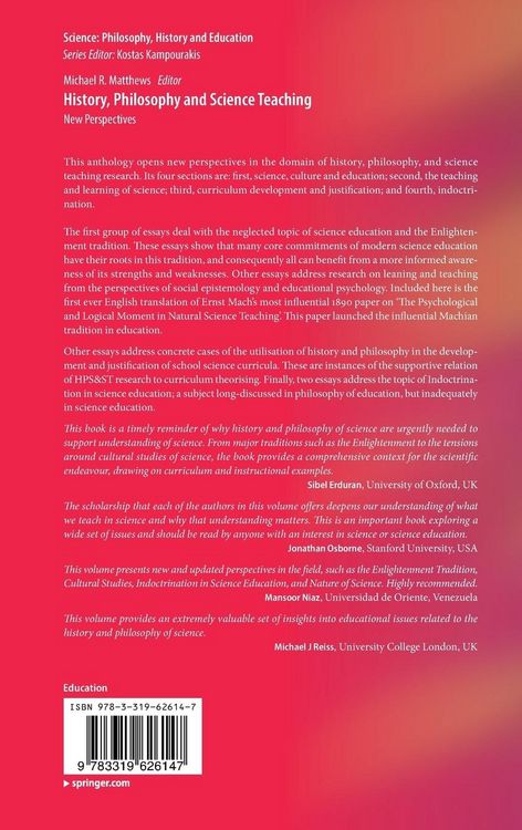 Produktbild: History, Philosophy and Science Teaching