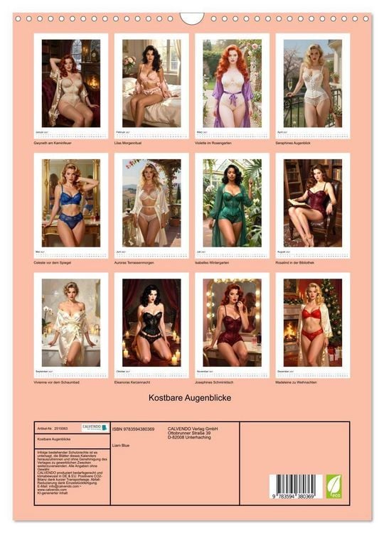 Produktbild: Kostbare Augenblicke (Wandkalender 2027 DIN A3 hoch), CALVENDO Monatskalender