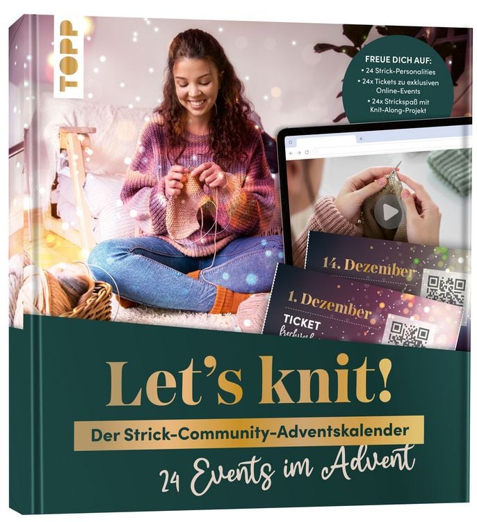 Produktbild: Let's knit! 24 Events im Advent