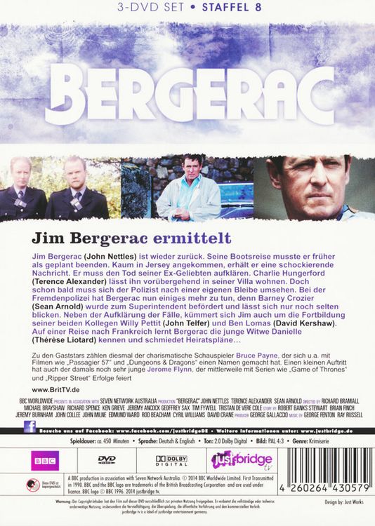 Produktbild: Bergerac - Jim Bergerac ermittelt/Season 8 [3 DVDs]