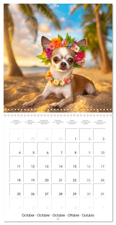 Produktbild: Chilling Chihuahuas (Wall Calendar 2027 12 &times; 12 Inch) CALVENDO 12 Month Wall Calendar