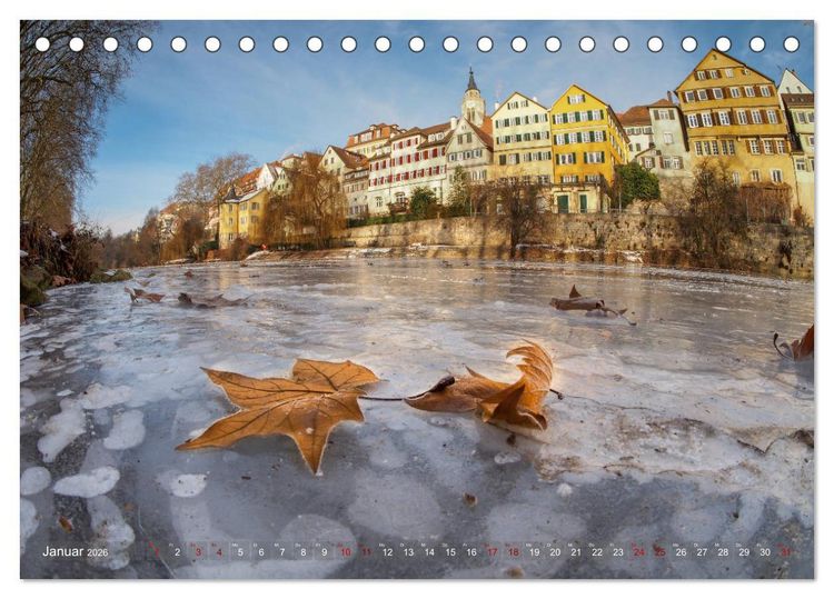 Produktbild: Lieblingspl&auml;tze in und um T&uuml;bingen (Tischkalender 2026 DIN A5 quer), CALVENDO Monatskalender