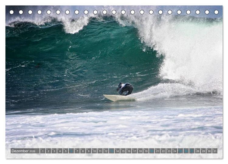Produktbild: Faszination Surfen (Tischkalender 2026 DIN A5 quer), CALVENDO Monatskalender