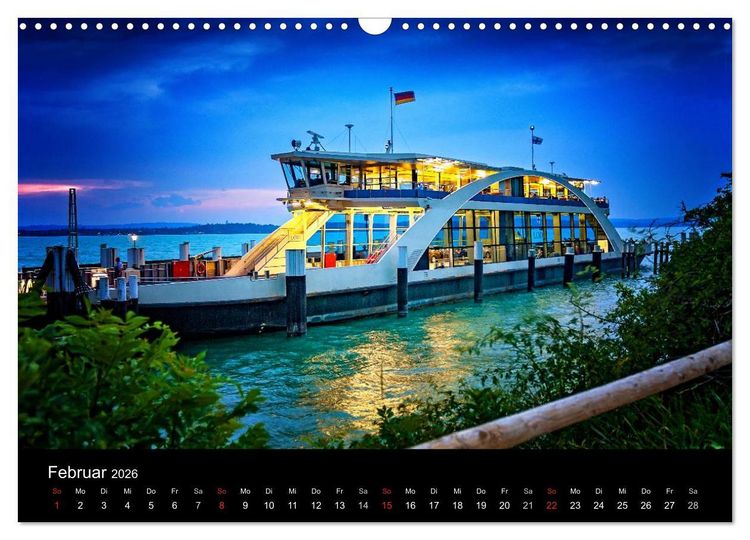 Produktbild: Bodensee-Schiffe und Boote (Wandkalender 2026 DIN A3 quer), CALVENDO Monatskalender