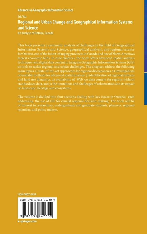 Produktbild: Regional and Urban Change and Geographical Information Systems and Science