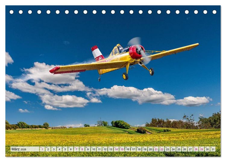Produktbild: Modellflugzeuge in ACTION (Tischkalender 2026 DIN A5 quer), CALVENDO Monatskalender