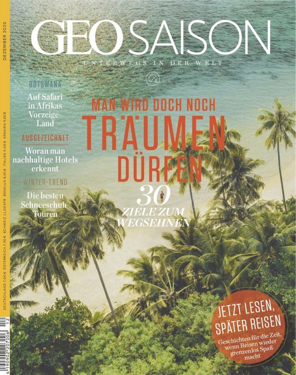 Produktbild: GEO SAISON 12/2020 - Man wird doch noch tr&auml;umen d&uuml;rfen