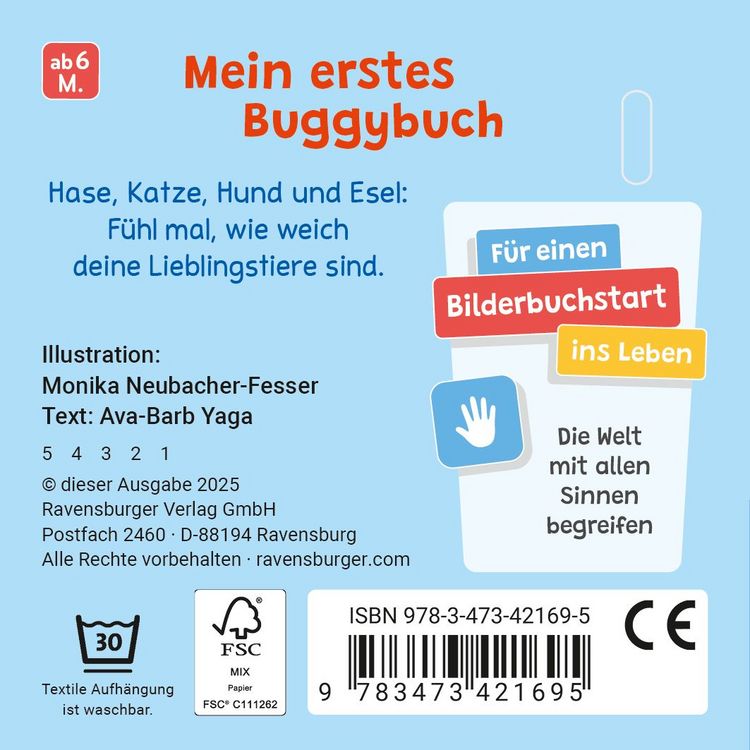 Produktbild: Mein erstes Buggybuch: F&uuml;hl mal! Lieblingstiere