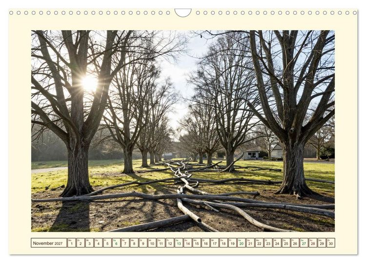 Produktbild: Gestaltete Stille - Wo die Natur zur Skulptur wird (Wandkalender 2027 DIN A3 quer), CALVENDO Monatskalender