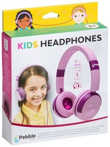Produktbild: Pebble Gear - KIDS HEADPHONES, Kinder-Kopfh&ouml;rer, Stereo, pink