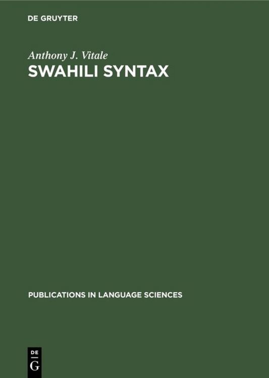 Produktbild: Swahili Syntax