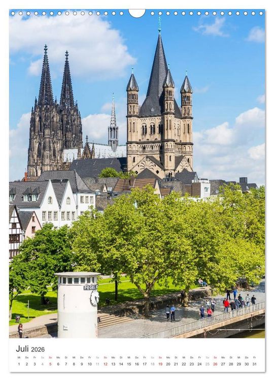 Produktbild: K&ouml;lner Dom - Blickwinkel auf ein Wahrzeichen (Wandkalender 2026 DIN A3 hoch), CALVENDO Monatskalender