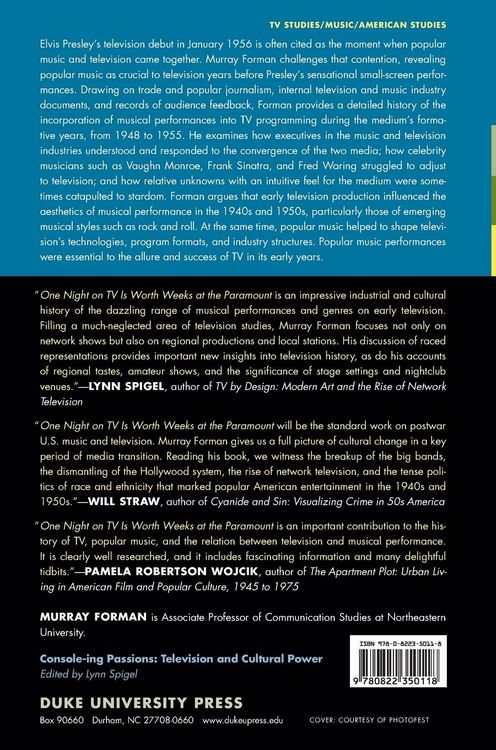 Produktbild: One Night on TV Is Worth Weeks at the Paramount