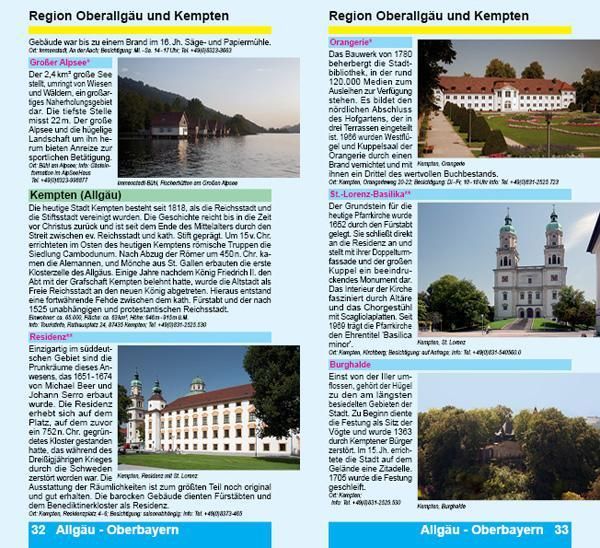 Produktbild: Allg&auml;u - Oberbayern Reisef&uuml;hrer - Sehenswertes im Allg&auml;u und Oberbayern