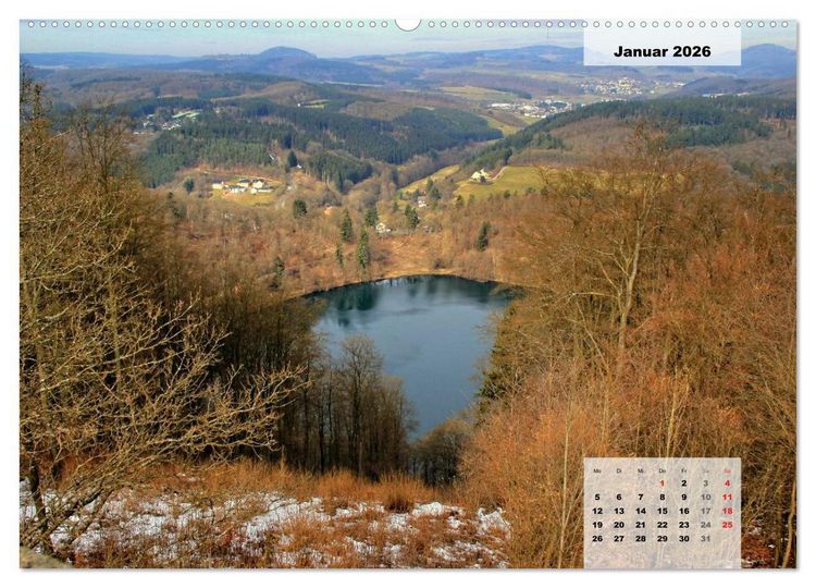 Produktbild: Die Eifel und ihre Regionen - Die Vulkaneifel (Wandkalender 2026 DIN A2 quer), CALVENDO Monatskalender