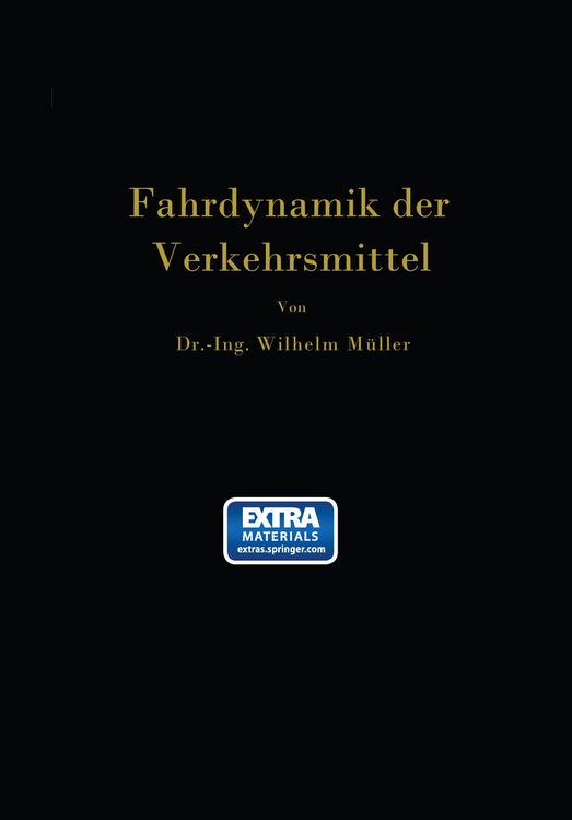 Produktbild: Die Fahrdynamik der Verkehrsmittel