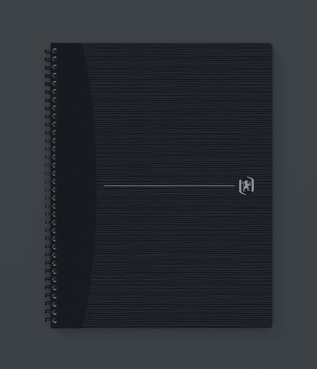 Produktbild: Oxford Spiralbuch Origins A4 liniert, 70 Blatt, Optik Paper, SCRIBZEE&reg; kompatibel, schwarz