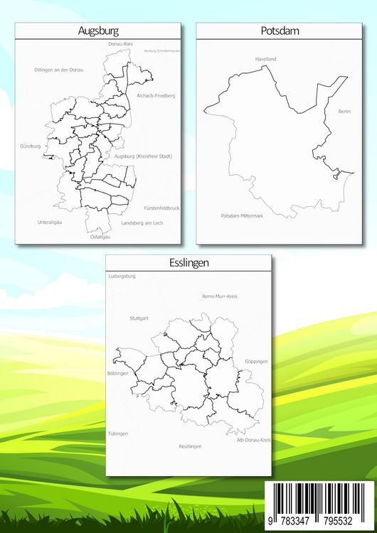 Produktbild: Deutschland Bundesl&auml;nder und Landkreise Malbuch