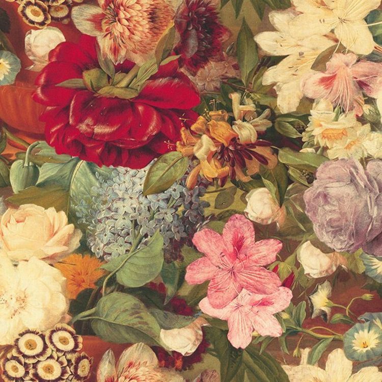 Produktbild: Leseknochen Blumen auf Olivegr&uuml;n