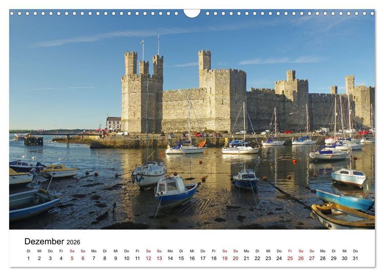 Produktbild: Cornwall und Wales (Wandkalender 2026 DIN A3 quer), CALVENDO Monatskalender