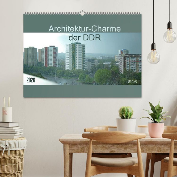 Produktbild: Architektur-Charme der DDR (Erfurt) (Wandkalender 2026 DIN A2 quer), CALVENDO Monatskalender