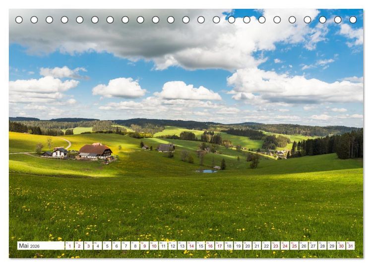Produktbild: Schwarzwald (Tischkalender 2026 DIN A5 quer), CALVENDO Monatskalender