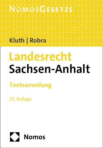Bild vom Artikel Landesrecht Sachsen-Anhalt vom Autor Winfried Kluth