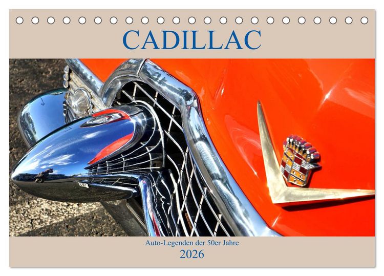 Produktbild: Auto Legenden CADILLAC (Tischkalender 2026 DIN A5 quer), CALVENDO Monatskalender