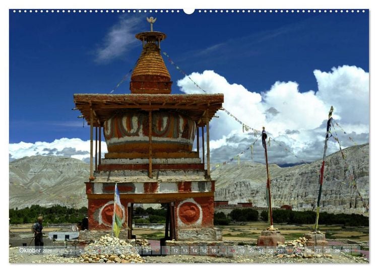 Produktbild: Stupas &ndash; Buddhistische Sakralbauten 2026 (hochwertiger Premium Wandkalender 2026 DIN A2 quer), Kunstdruck in Hochglanz