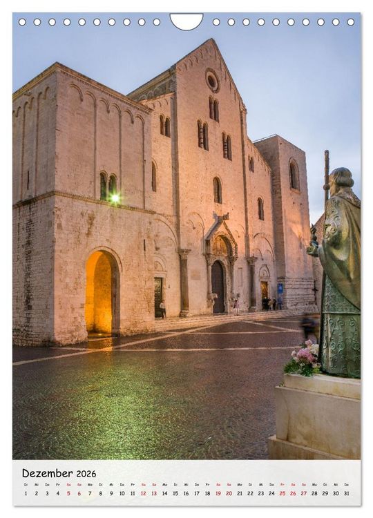 Produktbild: Apulien und Basilikata - Italiens S&uuml;den (Wandkalender 2026 DIN A4 hoch), CALVENDO Monatskalender