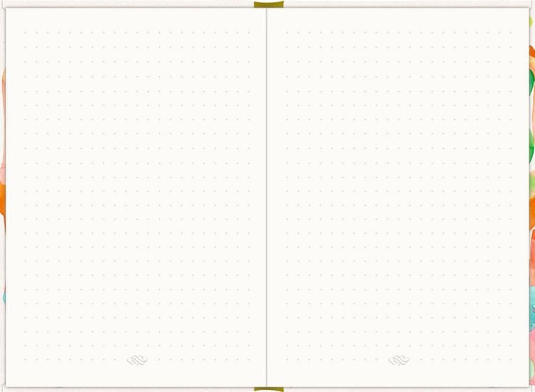 Produktbild: Notizbuch DIN A5 &ndash; Just Notes (Green Flower)
