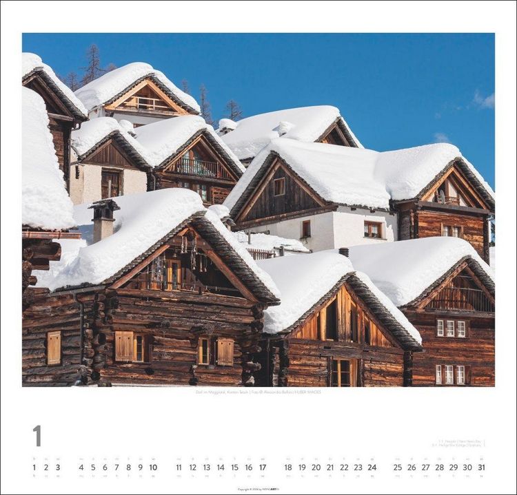 Produktbild: Schweiz Kalender 2027 - Sch&ouml;nste Landschaften und Ansichten