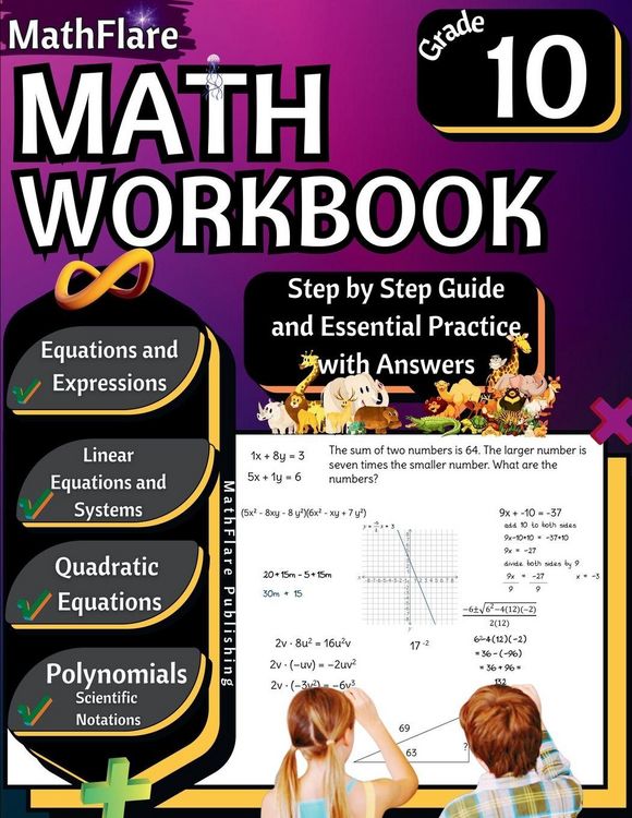Produktbild: MathFlare - Math Workbook 10th Grade