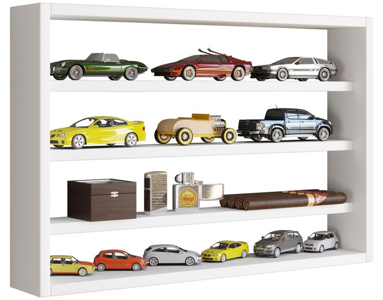 Produktbild: Holz Wandregal Wandvitrine Regal Deko Osado M
