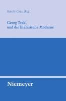 Produktbild: Georg Trakl und die literarische Moderne