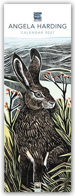 Produktbild: Angela Harding &ndash; Slimline-Kalender 2027 &ndash; Original Flame Tree Publishing-Kalender Slimeline [Kalender]