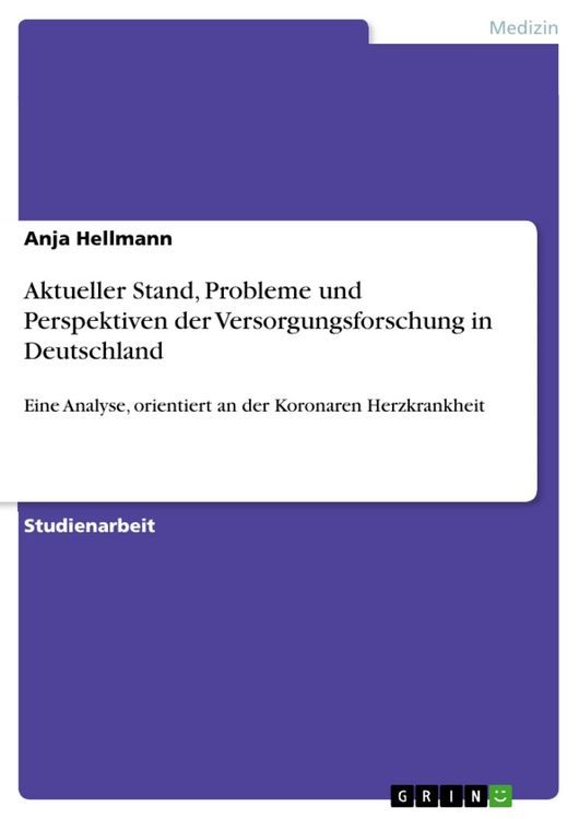 Produktbild: Aktueller Stand, Probleme und Perspektiven der Versorgungsforschung in Deutschland