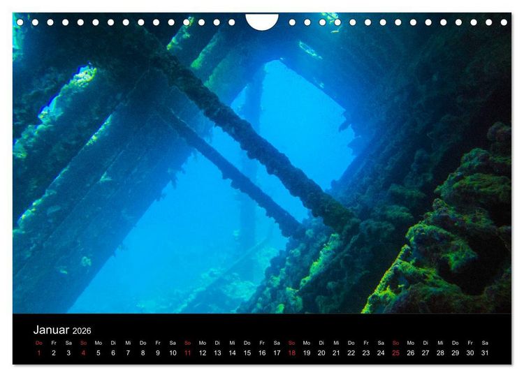 Produktbild: Abu Nuhas - Wracks im Roten Meer (Wandkalender 2026 DIN A4 quer), CALVENDO Monatskalender