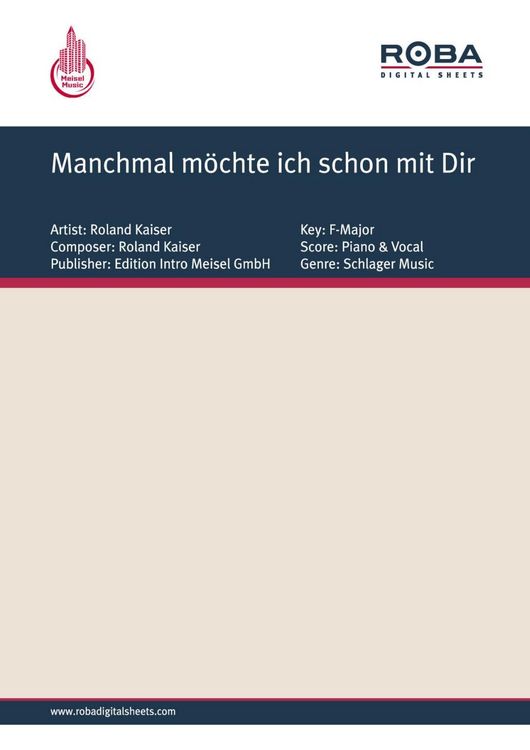 Produktbild: Manchmal m&ouml;chte ich schon mit Dir