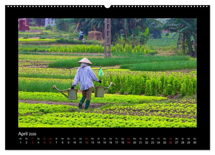 Produktbild: Unterwegs in Vietnam (Wandkalender 2026 DIN A2 quer), CALVENDO Monatskalender