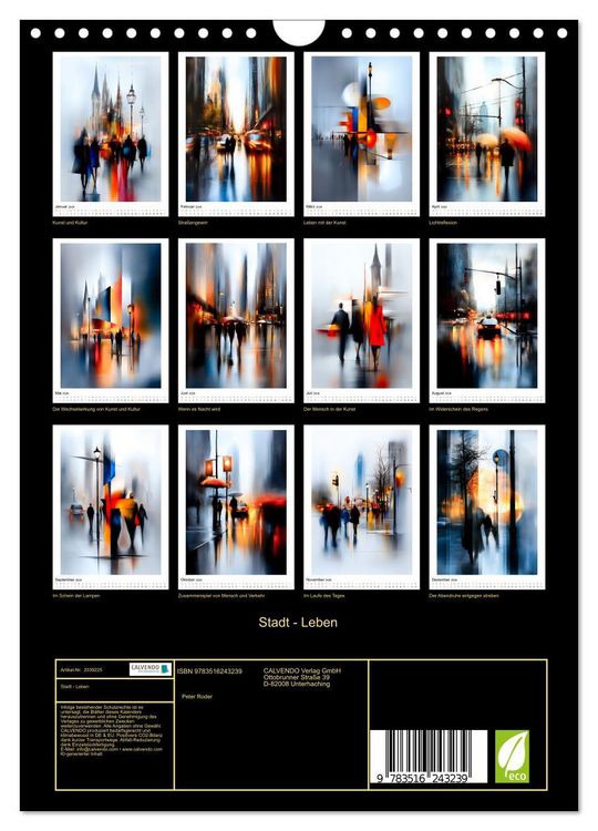 Produktbild: Stadt - Leben (Wandkalender 2026 DIN A4 hoch), CALVENDO Monatskalender