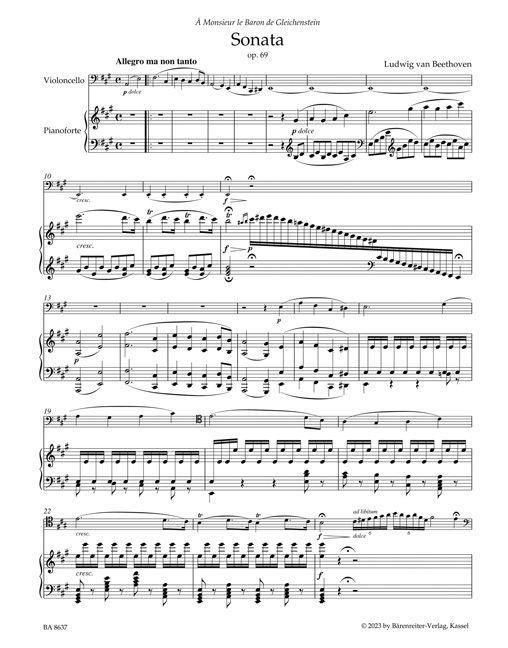 Beethoven, L: Sonate für Klavier und Violoncello op. 69
